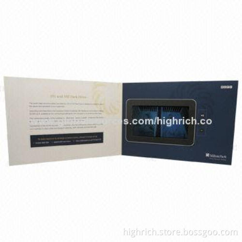 7-inch LCD Video Mailer Greeting Card for Real Estate, 800 x 480 Pixels Resolution